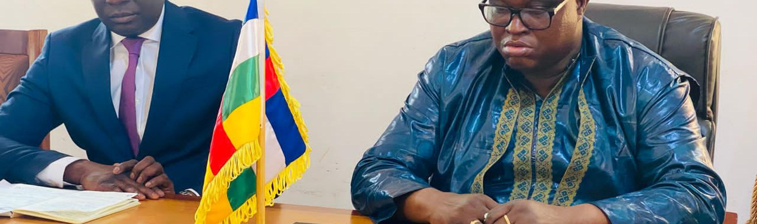 Echange entre l'expert indépendant de l’ONU et le Ministre d'Etat Chargé de la Justice dans le domaine de la Justice RCA 