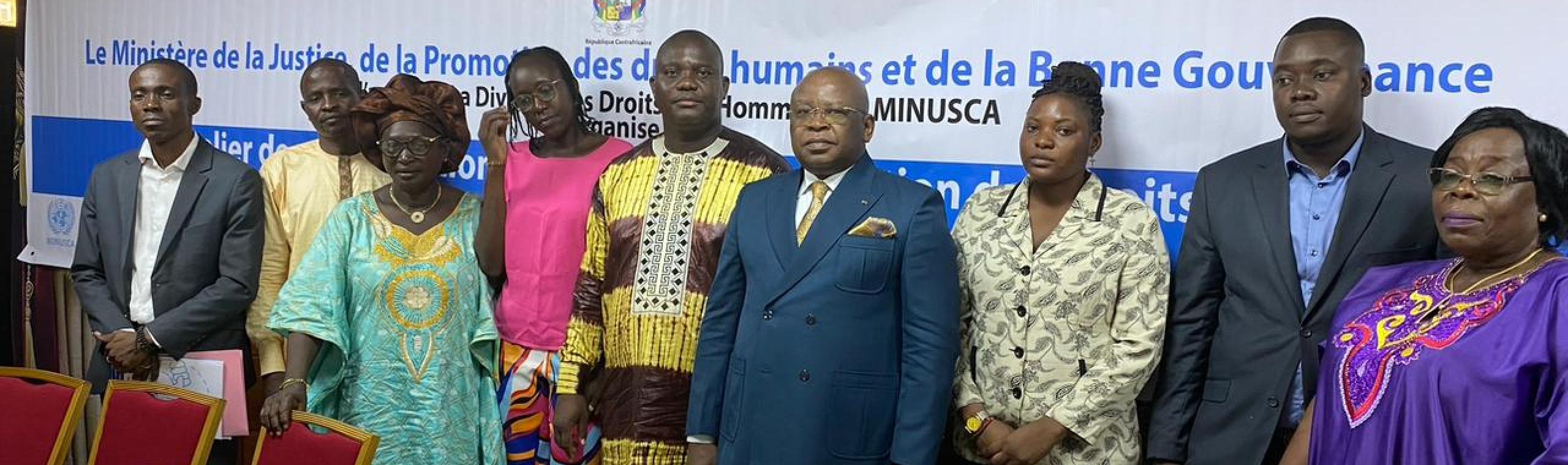 ATELIER DE SENSIBILISATION SUR LA PROTECTION DES DROITS DE L’HOMME EN PERIODE ÉLECTORALE EN REPUBLIQUE CENTRAFRICAINE