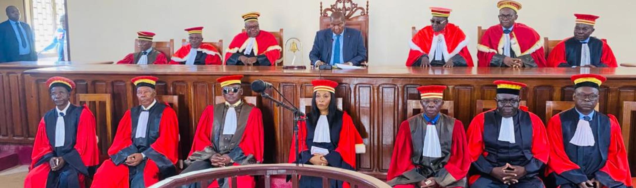 PRESTATION DE SERMENT DES MAGISTRATS DE DIFFERENTES COURS DE JUSTICE SOUS LA PRESIDENCE DU CHEF DE L’ÉTAT